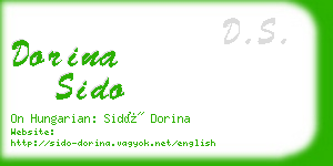 dorina sido business card